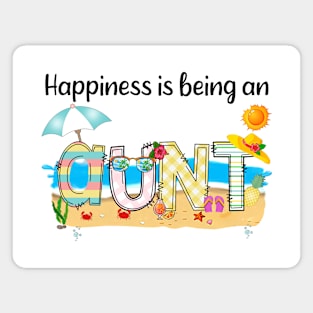 Happiness Is Being An Aunt Summer Beach Happy Mother's Day Magnet